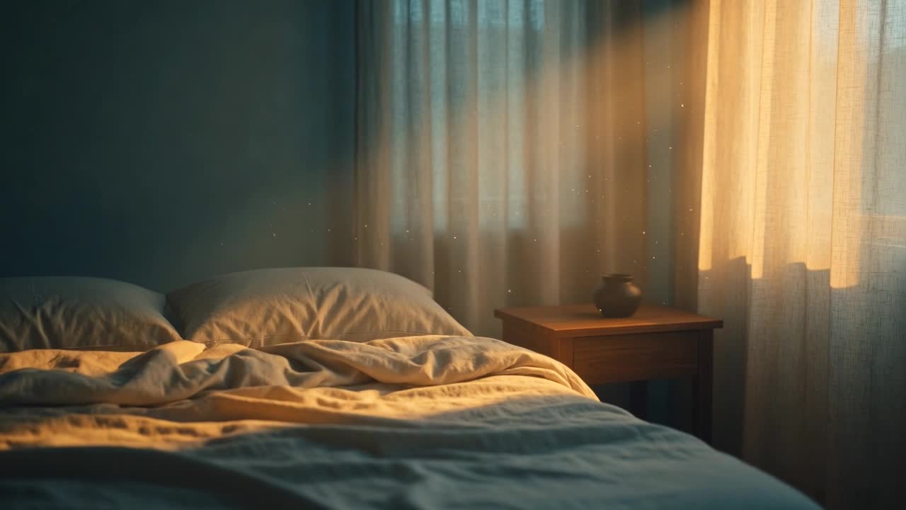 Soft morning light through a window, the daily wake-up cue.
