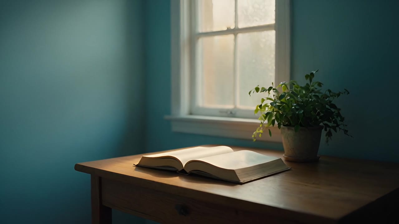 Warm light across a quiet room — an ordinary morning that still has color in it.